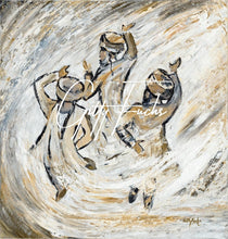 Load image into Gallery viewer, Abstract Hasidic Dance White Gold
