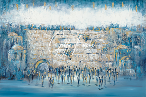 Abstract Kotel In Teal