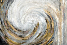 Load image into Gallery viewer, Golden Swirl Abstract Splitting the Sea Miracle Horizontal square
