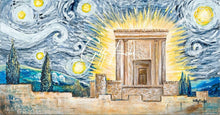 Load image into Gallery viewer, Jerusalem Starry Night Beis Mikdash White
