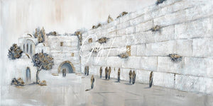 Wailling Wall Painting Jerusalem