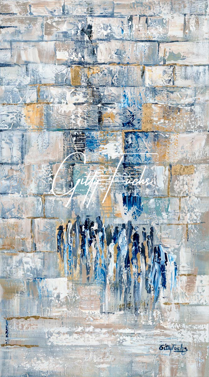 Prayer at The Wailing Wall Abstract