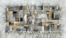 Load image into Gallery viewer, Precious Stones - Abstract Black Neutrals &amp; Gold
